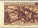 Spain - 1939 - Email Campaign - 80 CTS - Marron - Spain, Campaign mail - Edifil NE 55D - Campaign Mail Soldier - 0